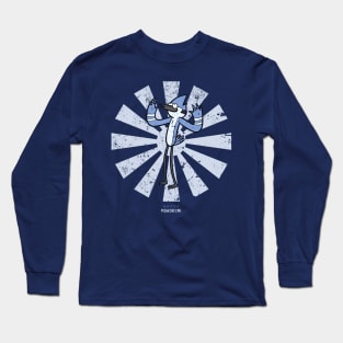 Mordecai Retro Japanese Regular Show Long Sleeve T-Shirt